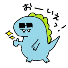 rakugaki-dinosaur sticker #15863296