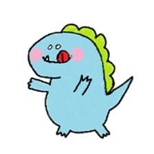 rakugaki-dinosaur sticker #15863297