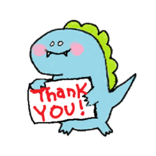 rakugaki-dinosaur sticker #15863300