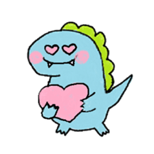 rakugaki-dinosaur sticker #15863301