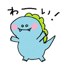 rakugaki-dinosaur sticker #15863303