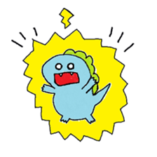 rakugaki-dinosaur sticker #15863304