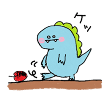 rakugaki-dinosaur sticker #15863305