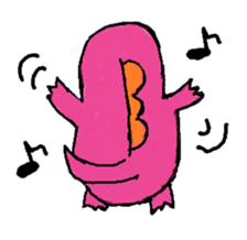 rakugaki-dinosaur sticker #15863313