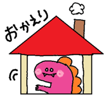 rakugaki-dinosaur sticker #15863314