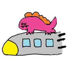 rakugaki-dinosaur sticker #15863316