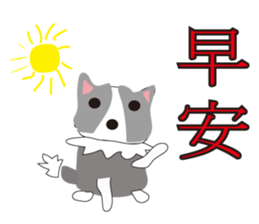 Sweet baby (border collie and rabbit) sticker #15863379