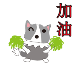 Sweet baby (border collie and rabbit) sticker #15863383