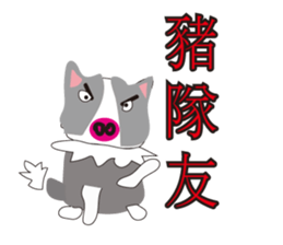 Sweet baby (border collie and rabbit) sticker #15863396