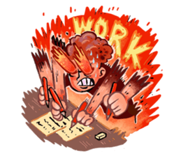 Boy on Fiyah!! sticker #15863538