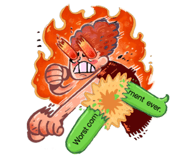 Boy on Fiyah!! sticker #15863539