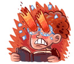 Boy on Fiyah!! sticker #15863546