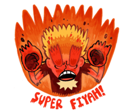 Boy on Fiyah!! sticker #15863548