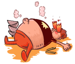 Boy on Fiyah!! sticker #15863550