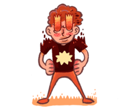 Boy on Fiyah!! sticker #15863562