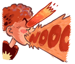 Boy on Fiyah!! sticker #15863567