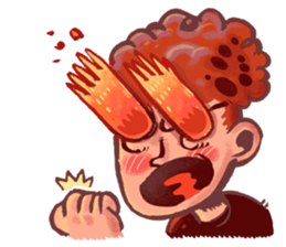 Boy on Fiyah!! sticker #15863570