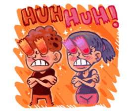 Boy on Fiyah!! sticker #15863573