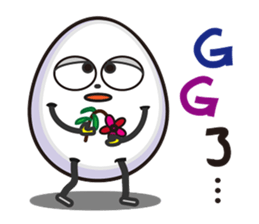 <A-level eggs> McGough and Wakao sticker #15863914