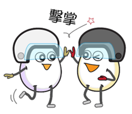 <A-level eggs> McGough and Wakao sticker #15863927