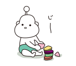 Alien baby pokizo sticker #15864715