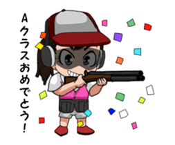 Clay shooting. Hunting. sticker #15864968