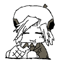 Nemu chan of a beret's cap sticker #15865511