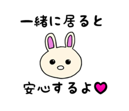 Rabbit wearing a costume of a bear sticker #15866464