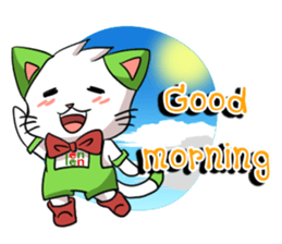 Cat tenten sticker #15866882