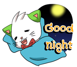 Cat tenten sticker #15866883