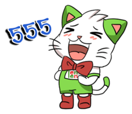 Cat tenten sticker #15866888