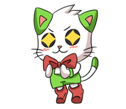 Cat tenten sticker #15866889