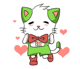 Cat tenten sticker #15866890