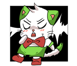 Cat tenten sticker #15866891
