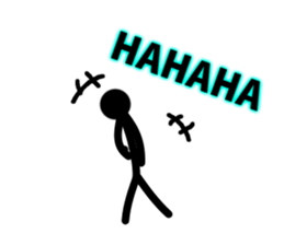 simple! Stick figures Sticker! sticker #15867222