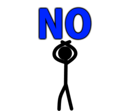 simple! Stick figures Sticker! sticker #15867225