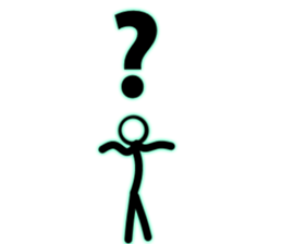 simple! Stick figures Sticker! sticker #15867239