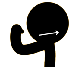 simple! Stick figures Sticker! sticker #15867252