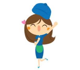 Happy Laundry Girl sticker #15867310
