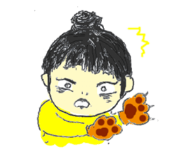 Ms. Dumpling girl sticker #15867323