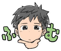 boy by taisho sticker #15867350