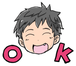 boy by taisho sticker #15867354