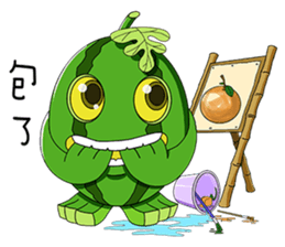 Watermelon family sticker #15867762