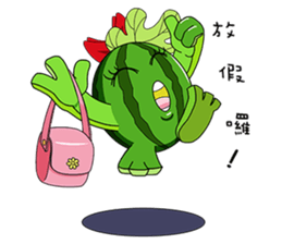 Watermelon family sticker #15867784