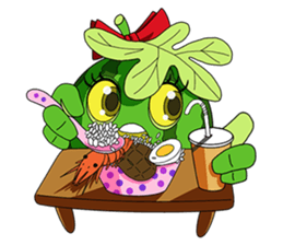 Watermelon family sticker #15867786