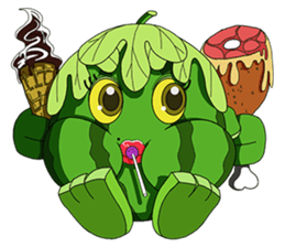Watermelon family sticker #15867796