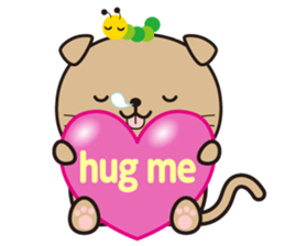 Funny facial cat and boon buddies sticker #15867932