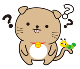 Funny facial cat and boon buddies sticker #15867937