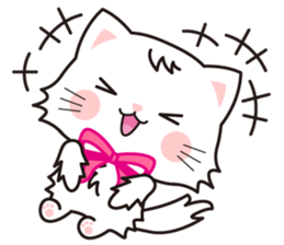 Funny facial cat and boon buddies sticker #15867943