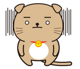 Funny facial cat and boon buddies sticker #15867945